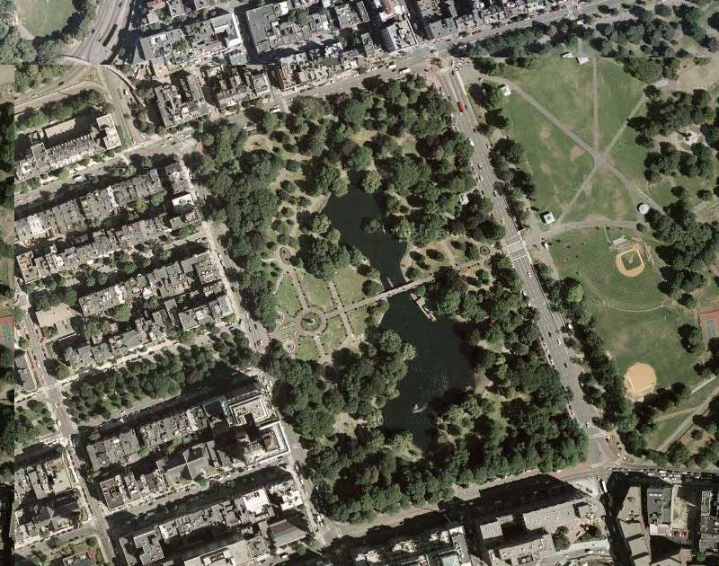 Boston Public Garden Satellite View